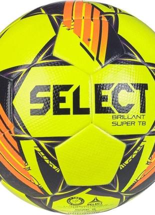 М'яч футбольний select brillant super fifa tb v24 жовтий фіолетовий уні 5 (361598-509 5)