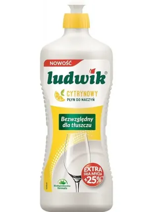 Засіб для миття посуду ludwik plyn do naczyn cytrynowy 450г.