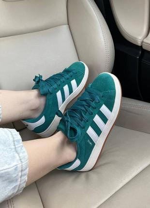 Женские кроссовки adidas campus green