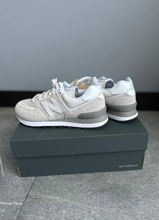 Оригінальні 🇺🇸 замшеві кросівки new balance 574 beige3 фото