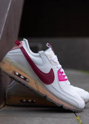 Nike air max 90 terrascape white red3 фото
