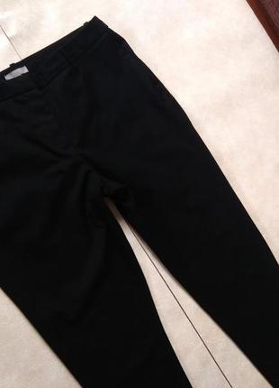 Брендовые черные зауженные классические штаны брюки с высокой талией h&m, 16 размер.4 фото