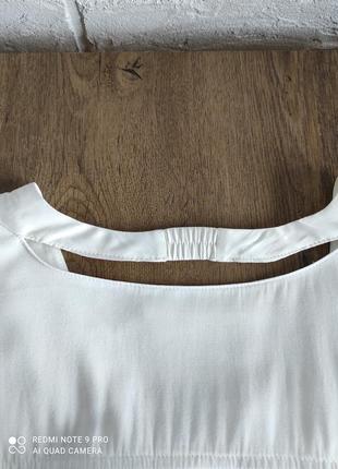 Блуза сорочка віскоза  молочний білий karen by simonsen,42,l6 фото