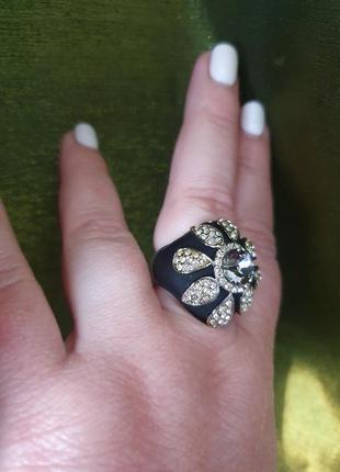 Sale ! кольцо с камнем и стразами, бижутерия, размер 18-18,58 фото