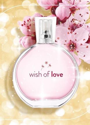 Женская туалетная вода wish of love avon