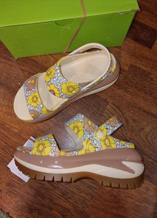 Женские босоножки на платформе Solarized crocs w8 w9 w10