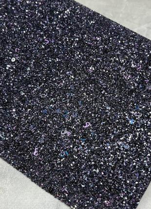 Экокожа (кожзам) цифра, размер 18*23,5 см. цвет-черно-фиолетовый, шт