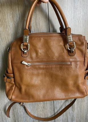 S-zone деловая добротная большая кожаная сумка4 фото