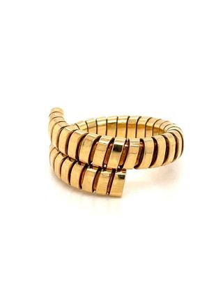 Каблучка bulgari tubogas gold ring