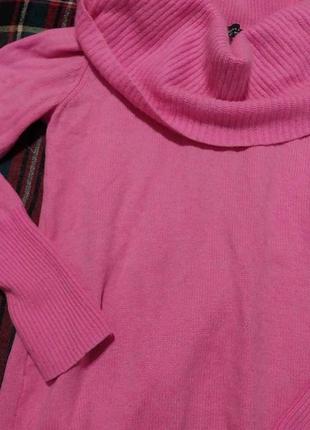Розовый свитер ангора