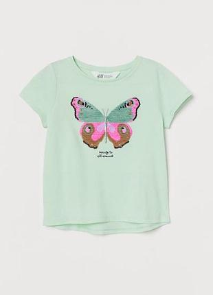 Футболки h&m з паєтками