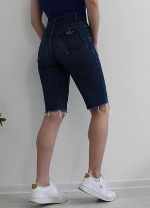 Дужк красиві жіночі джинсові шорти c.p company синього кольору