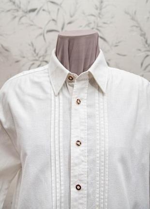 Бавовняна сорочка з декоративними ґудзиками (розмір xl-xxl, dn 46-48)