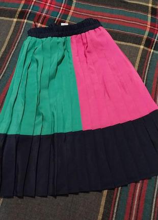 Юбка юбка плиссе двухцветная