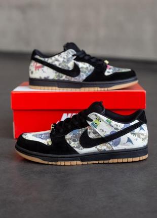 Мужские кроссовки nike sb dunk low x supreme rammellzee 40-41-42-43-44-45