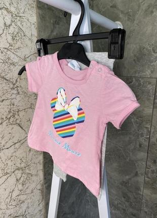 Костюм для девочки 6 месяцев футболка + шорты