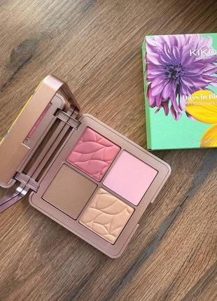 Палитра для лица kiko milano days in bloom soft touch face palette