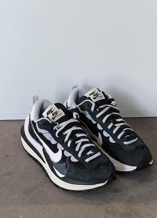 Кроссовки nike sacai vaporwaffle black