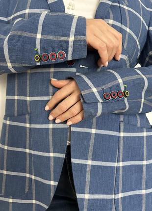 Льняной пиджак итальянского премиум бренда falco rosso4 фото