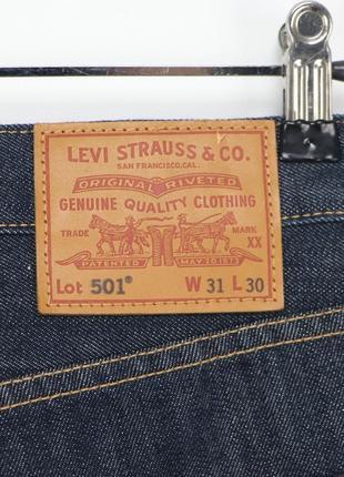 Чоловічі нові  штани джинси levis 501 оригінал [ 31х30]5 фото