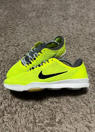 Кроссовки nike zoom fit running trainers neon yellow оригинал 40