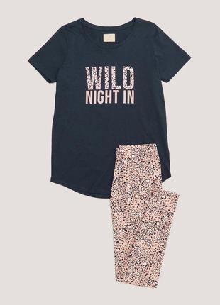 Пижамный комплект wild night in slogan4 фото