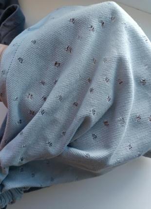 Бандана на резинке трикотаж косынка женский хлопок летний платок на резинке4 фото