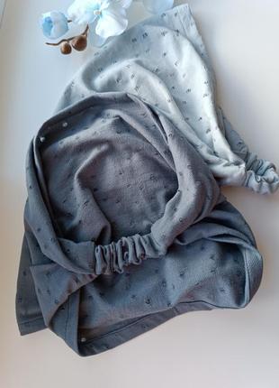 Бандана на резинке трикотаж косынка женский хлопок летний платок на резинке2 фото