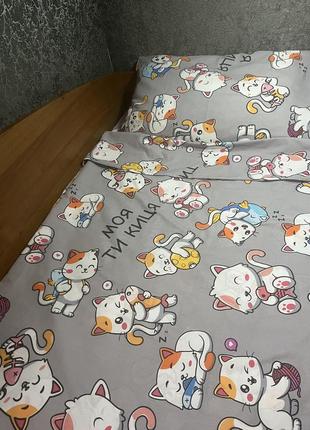 Шикарный комплект постельного белья для детской кроватки5 фото