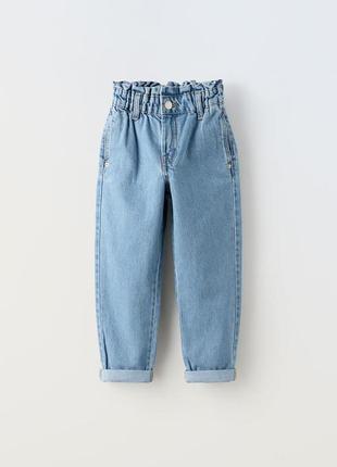 Диьячі джинси zara літо голубі на резинці дівчина 4-5років