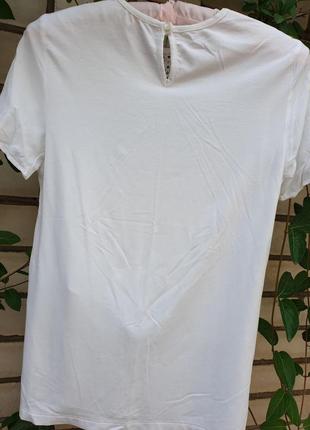 Женская белая блузка, футболка6 фото