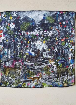 Penhaligon's🤩 рекламный коллекционный атласный платочек известной британской парфюмерной компании, 24,5х24,5