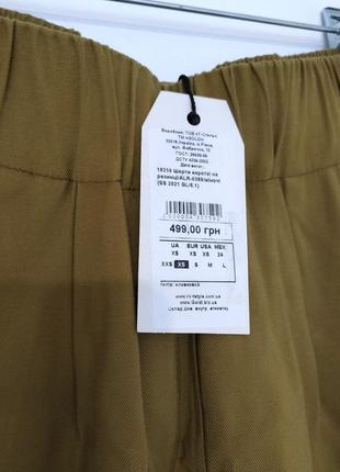 Новые шорты goldi широкие короткие хаки на резинке шортики женские3 фото