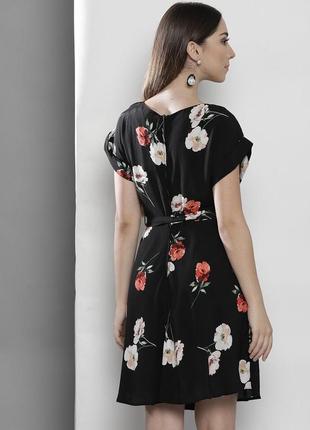 Романтична натуральна сукня у квітковий принт №5572 фото
