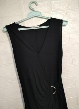 Черное платье сарафан на запах вд new look2 фото