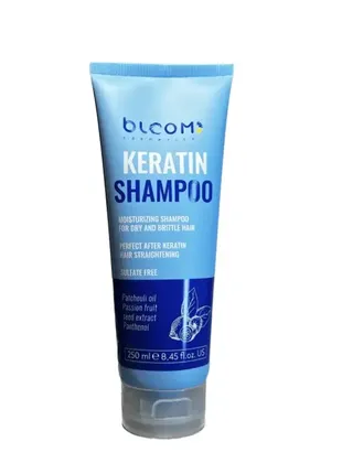 Шампунь безсульфатний для домашнього догляду bloom keratin shampoo