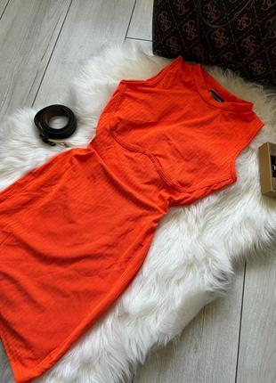 Помаранчева сукня2 фото
