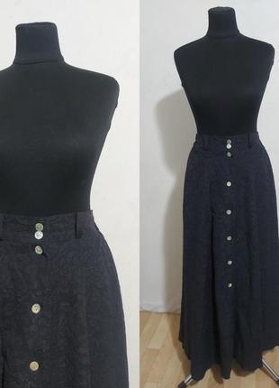 Шелковая юбка в винтажном стиле с набивным рисунком biba+pariscop2 фото