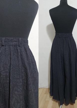 Шелковая юбка в винтажном стиле с набивным рисунком biba+pariscop6 фото