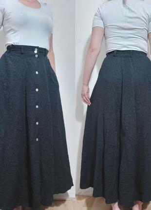 Шелковая юбка в винтажном стиле с набивным рисунком biba+pariscop3 фото