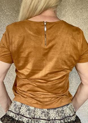 Блузка замшевая футболка от бренда atmosphere2 фото
