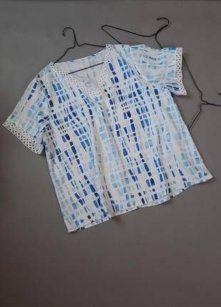 Легка жіноча блуза великий розмір № 702