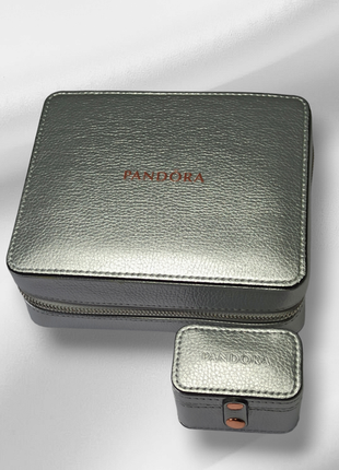 Оригинальный серебряный дорожный органайзер шкатулка для ювелирных украшений pandora
