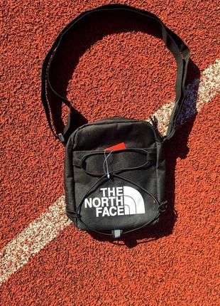 Чоловіча барсетка the north face/ жіночий месенджер через плече/ сумка через плече чорна / біла сумка / сумка тнф / портфель