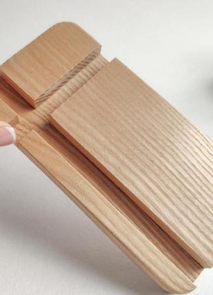 Деревянная настольная подставка для телефона, держатель универсальный для планшета или смарфона без надписи