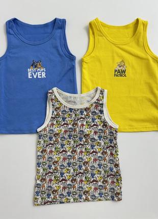 Майки для хлопчика paw patrol