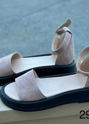 Босоножки натуральная замша замшевые женские летние весенние босоножки туфли сандалии6 фото