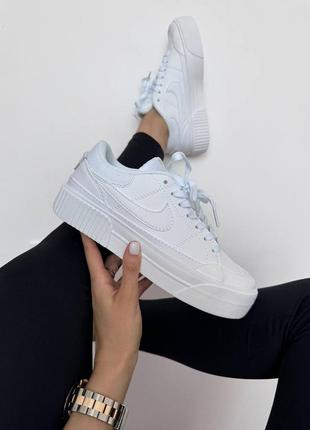 Кроссовки nike court legacy full white premium