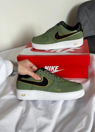 Кроссовки air force 1 low '07 double swoosh olive