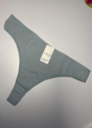 Трусики стринги в рубчик